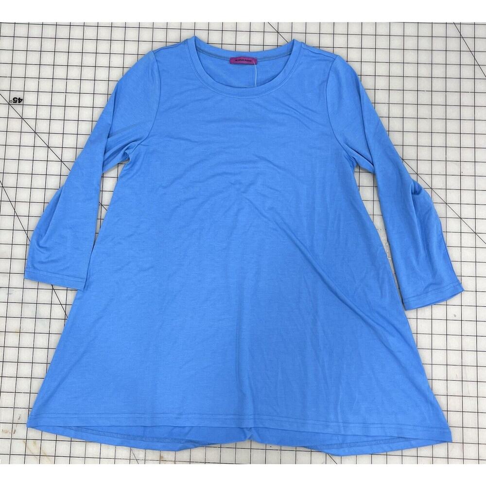 Mountain Mamas Blue Long Sleeve T Shirt Flare Bottom XS I9